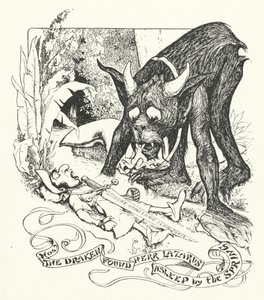 Come il Draken trovò Herr Lazarus addormentato presso la sorgente da Henry Justice Ford