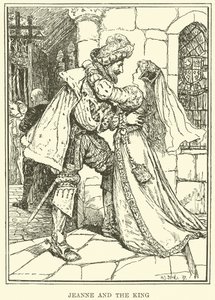 Jeanne e il Re (incisione) da Henry Justice Ford