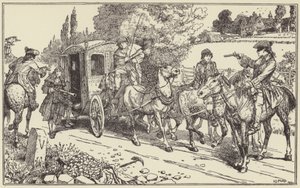 Maclean e Plunket fermano la carrozza di Lord Eglinton da Henry Justice Ford
