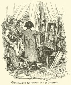 Napoleone mostra il ritratto ai generali