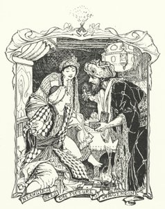 Neangir vede il ritratto di Argentine (incisione) da Henry Justice Ford