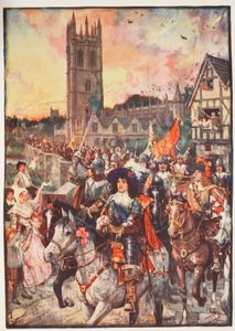 Il principe Rupert a Oxford, in battaglia, illustrazione da 