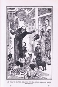 San Francesco Saverio insegna ai bambini giapponesi il catechismo, 1912