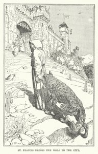 San Francesco porta il lupo in città da Henry Justice Ford