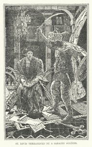 San Luigi minacciato da un soldato saraceno da Henry Justice Ford