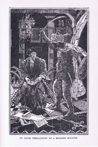 San Luigi minacciato dal soldato saraceno, 1912 da Henry Justice Ford
