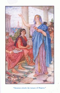 Sinesio assiste alle lezioni di Ipazia, 1912 da Henry Justice Ford
