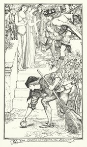 Il giardiniere prende la mela (incisione) da Henry Justice Ford