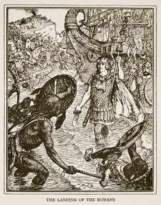 Lo Sbarco dei Romani, illustrazione da 