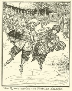 La regina invidia i pattinatori fiamminghi da Henry Justice Ford