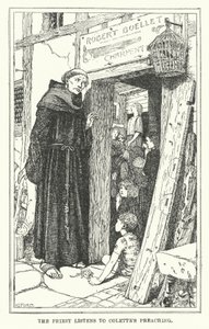 Il prete ascolta la predica di Colette da Henry Justice Ford