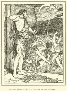 Ulisse scocca la prima freccia ai pretendenti da Henry Justice Ford