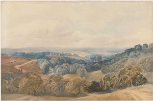 Paesaggio con Crieff Castle