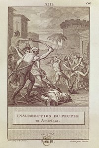 Insurrezione del popolo americano nel 1768, inciso da David