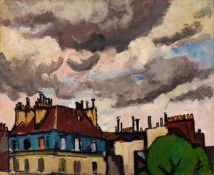 Tetti e nuvole, Parigi