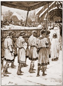Funerale di Edoardo il Confessore da Henry Marriott Paget