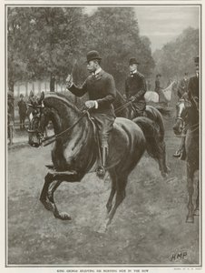 La cavalcata quotidiana di Re Giorgio a Hyde Park da Henry Marriott Paget