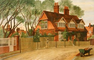Giardini della Regina Anna guardando a nord, Bedford Park, Chiswick da Henry Marriott Paget