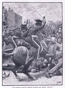 Il massacro di Peterloo: gli ussari che caricano la folla AD 1819