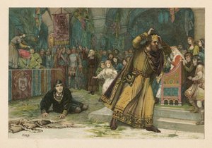 La scena del gioco da Amleto da Henry Marriott Paget