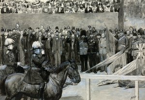 Il principe di Galles alla parata dei volontari, Horse Guard