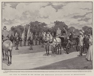 La visita a Windsor della Ancient and Honourable Artillery Company del Massachusetts da Henry Marriott Paget