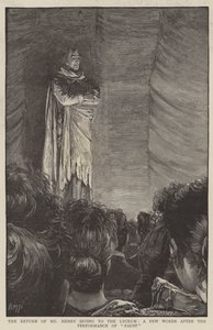 Il ritorno del signor Henry Irving al Lyceum, alcune parole dopo la rappresentazione di Faust da Henry Marriott Paget