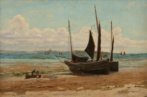 Barche da pesca nella baia di Mounts da Henry Martin