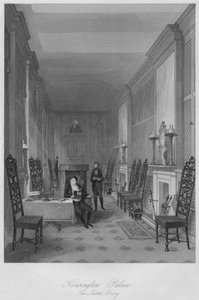 Palazzo di Kensington. La biblioteca del Sussex, c1841