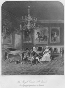 Il Gabinetto Reale - St. James. Sua Maestà riceve un ambasciatore, c1841