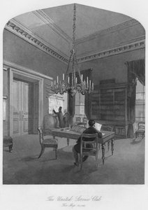 Il Club del Servizio Unito. La sala delle mappe, c1841
