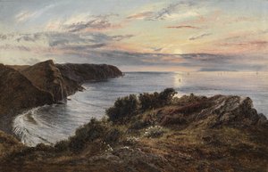 Attraverso Shipload Bay verso Lundy Island, North Devon da Henry Moore
