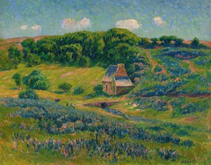 Fattoria nella campagna bretone da Henry Moret