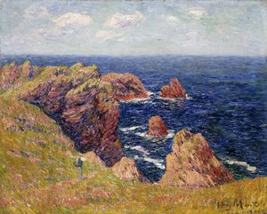 La costa bretone, c.1895