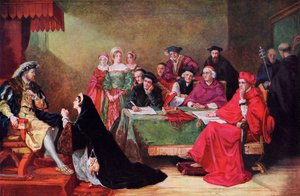 Il processo della regina Caterina, XIX secolo, c. 1920 da Henry Nelson O