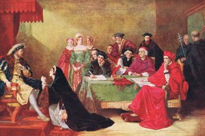 Il Processo della Regina Caterina, illustrazione da 