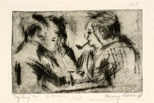 Quattro uomini intorno a un tavolo da Henry Nielsen