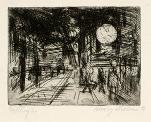 Scena di strada, notte d