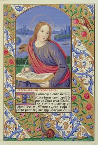 Ritratto di San Giovanni, da "The Art of Illumination and Missal Painting", Londra 1849 da Henry Noel Humphreys