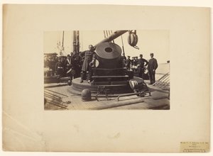 Mortaio [sulla] goletta statunitense C.P. Williams, Port Royal, S.C. da Henry P. Moore