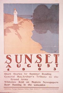 Illustrazione di copertina per la rivista Sunset, agosto 1903
