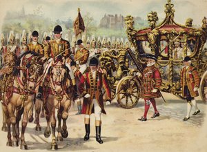 Processione di incoronazione di Re Giorgio V, 22 giugno 1911 (cromolitografia)