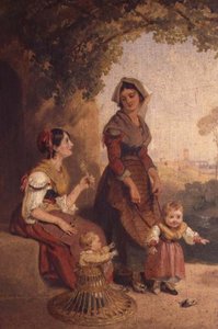 Due donne romane e i loro bambini da Henry Penry Williams