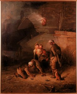 Minatori che giocano a quoits da Henry Perlee Parker