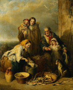 La Famiglia del Pescatore, 1861 da Henry Perlee Parker