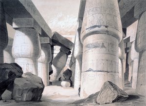 Interno della Grande Sala di Karnac, Egitto