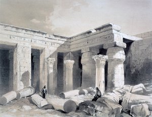 Medinet Abou, Tebe, Egitto, XIX secolo