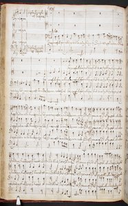 Partitura autografa di Purcell di 