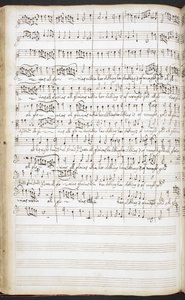 Manoscritto autografo di inni, canti di benvenuto e canti solisti, c.1680-90 da Henry Purcell
