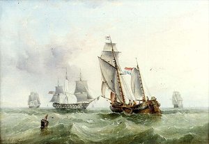 Navigazione olandese e britannica da Henry Redmore